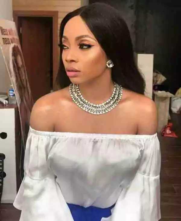 Toke Makinwa makes Acting Debut, pictured with Chigul and Charles Okocha